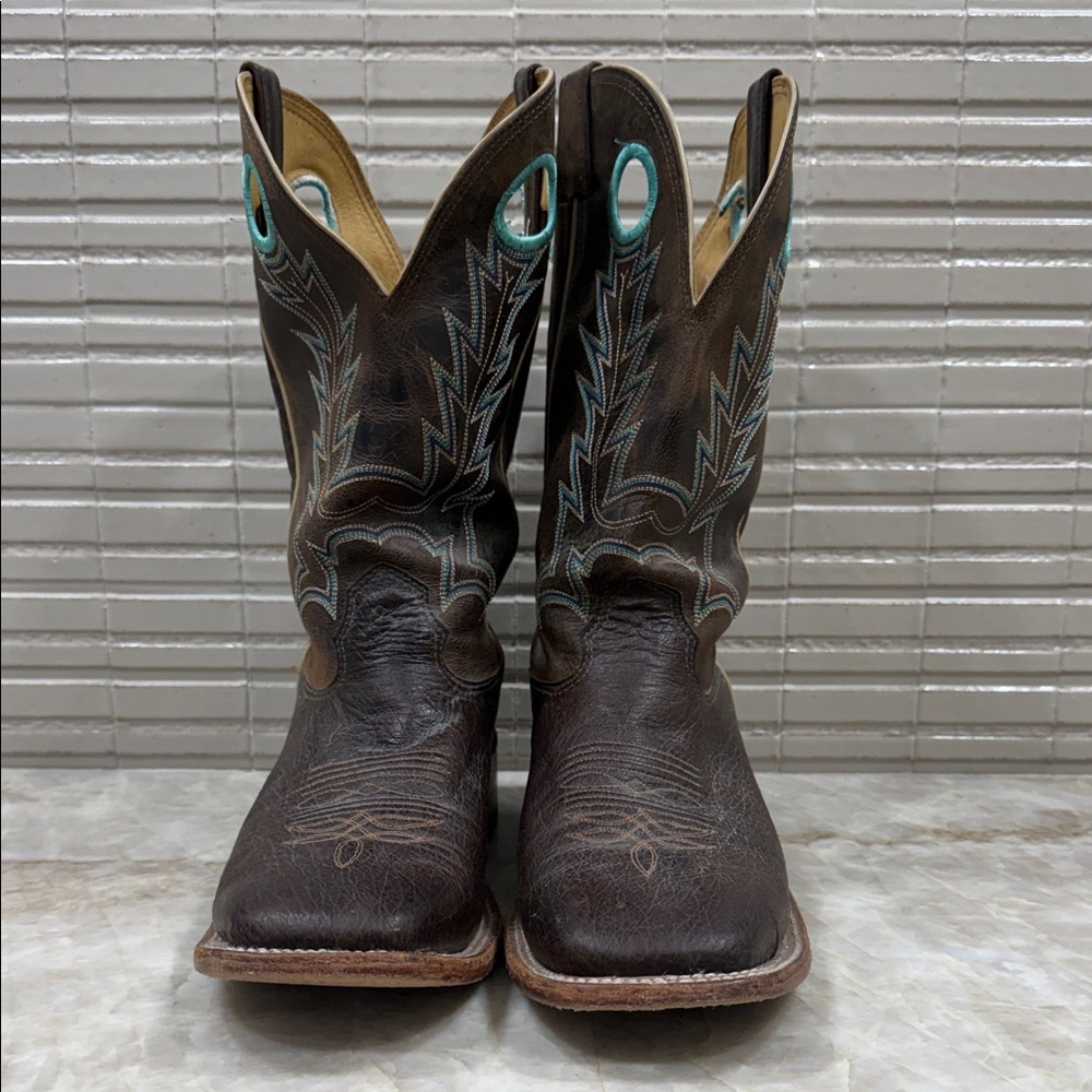 Men's Brown Leather Cowboy Boots